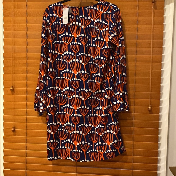 Buckhead Betties Dive Bar Savannah Dress Orange & Navy size s (d) - Picture 3 of 9